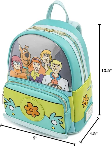 Miniatura 6 de Loungefly Scooby Doo Mystery Machine - Bolso de hombro con doble correa para mujer, Multi, Classic