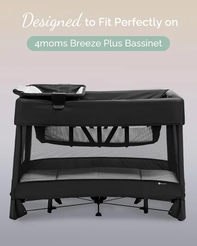 Miniatura 2 de Sábanas bajeras de moisés compatibles con 4moms Breeze Plus modelo 1045, suaves y sedosas, sábanas elásticas de alta calidad, naranja quemado