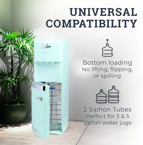 Miniatura 2 de Igloo Dispensador de enfriador de agua con carga inferior retro, opciones de temperatura caliente, fría o ambiente, capacidad para botellas de 3 o 5
