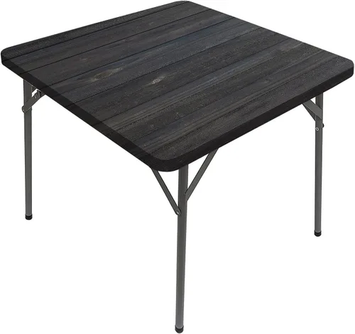 Miniatura 9 de Mantel cuadrado gris oscuro, patrón geométrico oriental marroquí, celosía cuadrada, se adapta a mesas de 24 x 24 pulgadas, para exteriores