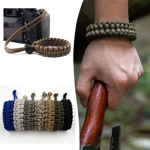Miniatura 7 de Afantti Kit de pulsera de cuerda de paracaídas con accesorios de paracaídas 10 cuerdas para hacer pulseras de niña