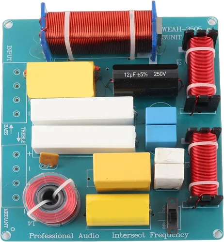 Zerone Divisor de frecuencia de audio de altavoz de 300 W Filtros cruzados de 3 vías con graves agudos ajustables