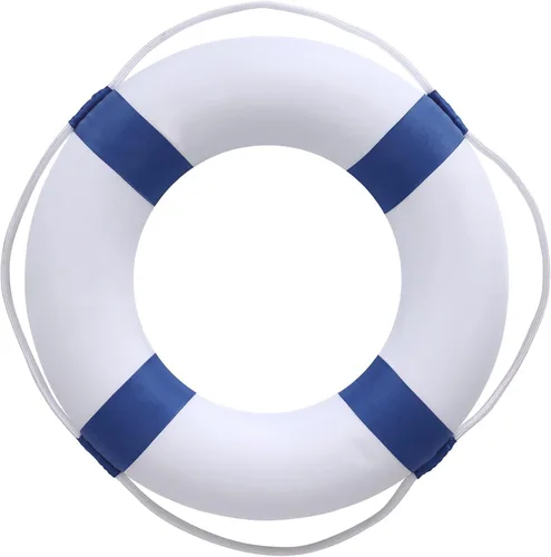 20 pulgadas / 19.7 in de seguridad para piscina, anillo de tiro de boya - Anillos de espuma de natación para decoración de pared de piscina Azul 20