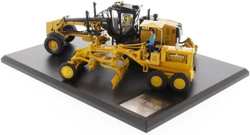 Miniatura 2 de Diecast Masters 1:50 Caterpillar Diesel No. 12 y 12M3 Motoniveladora, Evolution Series Cat Truck Camión para gatos modelo a escala coleccionable