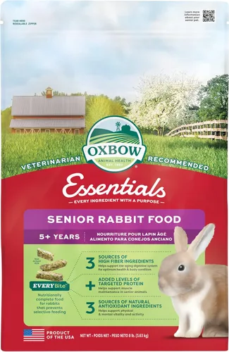 Miniatura 14 de Oxbow Essentials - Alimento para conejos, conejo joven, fabricado con Oxbow Timothy, pellets de comida para mascotas para conejos, productos