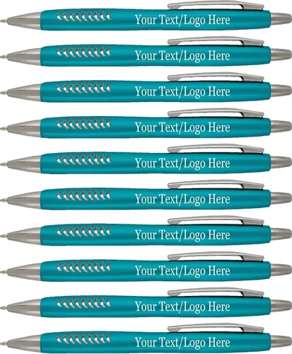 Miniatura 7 de SyPen Bolígrafos personalizados con tu logotipo o texto personalizado, paquete de 300 unidades a granel para negocios, fiestas y eventos, hermosos