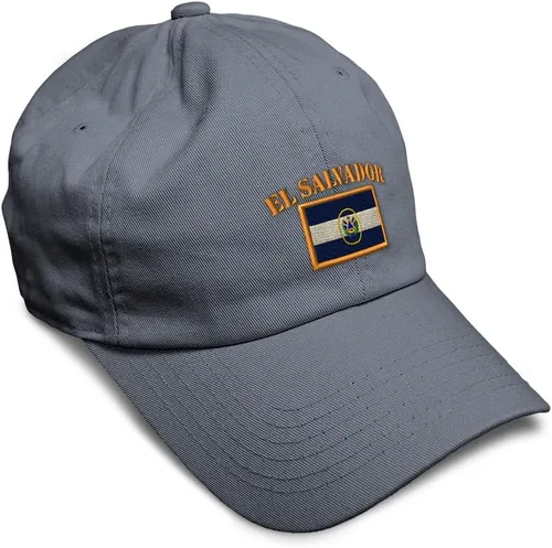 Miniatura 56 de Speedy Pros Sombrero de béisbol suave bordado papá sombrero El Salvador bandera bordado hombres y señoras gorra de béisbol algodón