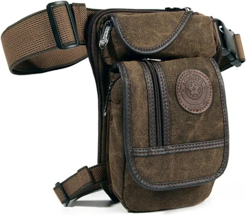 Miniatura 17 de Drop Leg Bag for Men Women #24Negro