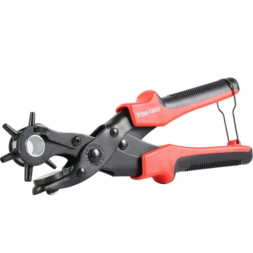 Miniatura 6 de Perforadora de agujero para cinturón, herramienta de punzonado de cuero resistente, perforadora ajustable para cinturones