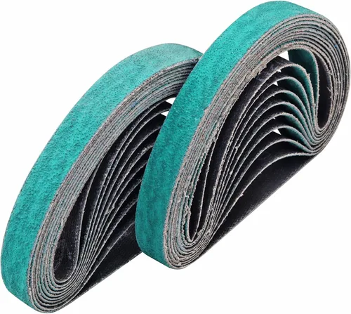Paquete de 20 correas de lijado para afilador de cuchillos de 1/2 x 12 pulgadas para afilador oficial de cuchillos y herramientas Work Sharp (WSKTS