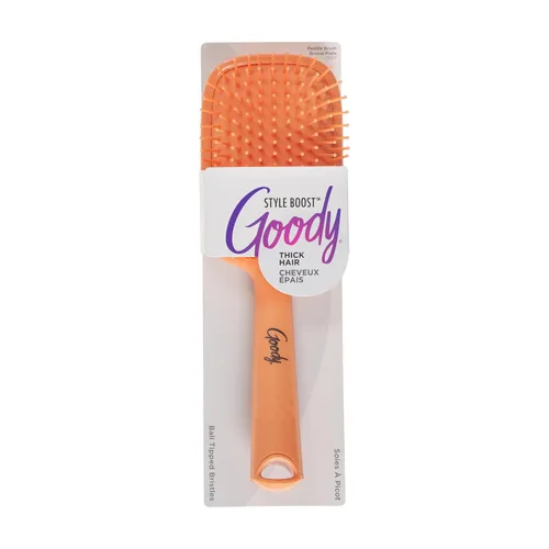 Goody Style Boost - Cepillo desenredante con cerdas flexibles, aborda enredos, nudos, reduce el encrespamiento, para cabello grueso, color coral