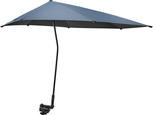 Miniatura 13 de G4Free Sombrilla de playa ajustable UPF 50+ XL con abrazadera universal para silla, cochecito, silla de ruedas, carrito de golf, grada, patio