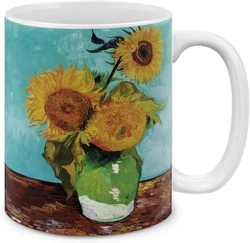 Miniatura 11 de MUGBREW Classic Art - Taza de café de cerámica de almendra Vincent Van Gogh, 11 onzas
