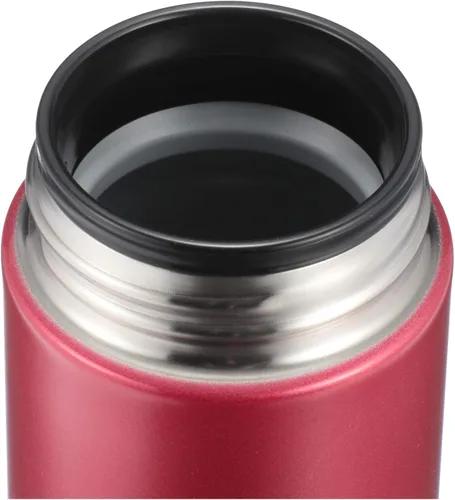 Miniatura 5 de Zojirushi SM-JE36-RC - Botella de agua con tornillo, taza de acero inoxidable, 12.2 onzas líquidas (0.36 L), color rojo transparente