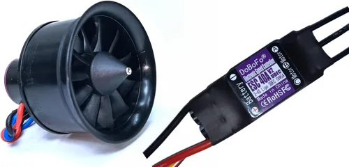Miniatura 10 de EDF 1.969 in 4S 4300KV 16.8V 11 aspas con 40A ESC, ventilador eléctrico con controlador de velocidad electrónico, motor de chorro RC, motor sin