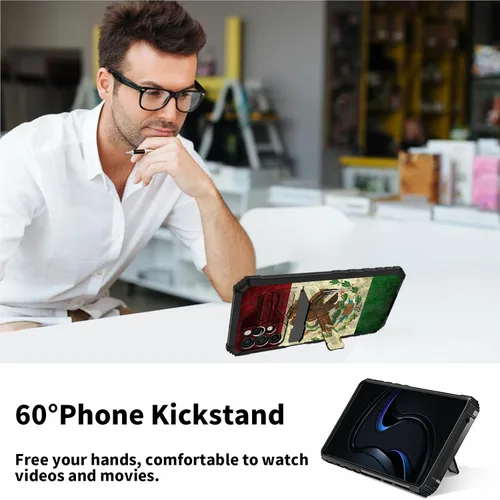Miniatura 7 de Funda tipo cartera para iPhone 13 Pro Max con soporte para tarjetas, función atril, híbrida, de doble capa, protección a prueba de golpes
