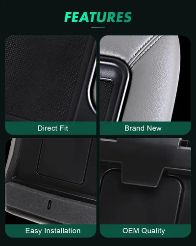 Miniatura 3 de SCITOO Kit de tapa de consola central compatible con 2002-2006 para Cadillac Escalade de repuesto de cubierta de consola central gris 19127364