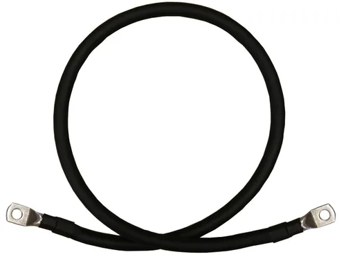 Miniatura 3 de Cables inversores de batería de cobre puro rojo + negro calibre 6 AWG, solares, RV, automóvil, barco de 12 pulgadas 3/8 + terminales de 5/16 pulgadas