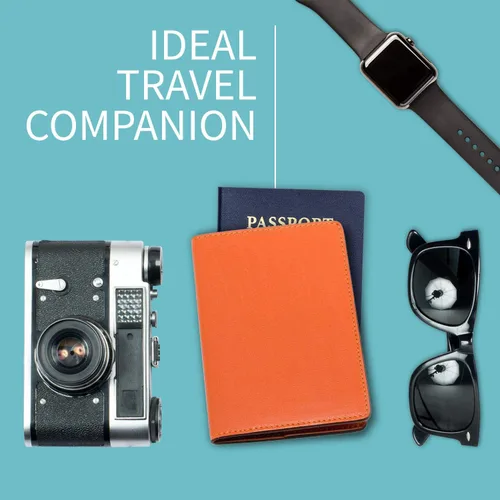 Miniatura 5 de Funda de pasaporte billetera de pielHecho En Italia