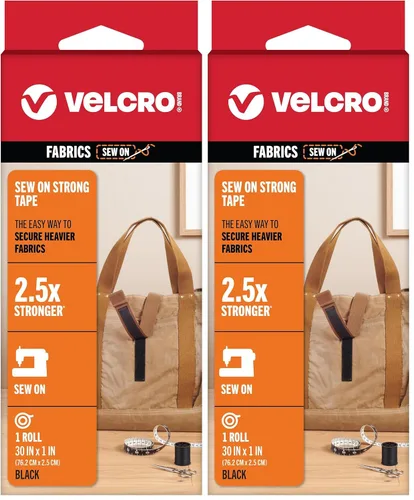 Miniatura 9 de VELCRO Brand Cinta de tela fuerte para coser Rollo de 30 pulgadas, negro