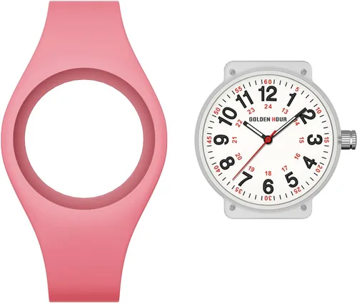 Miniatura 5 de GOLDEN HOUR Relojes deportivos impermeables analógicos unisex para enfermeras, profesionales médicos, estudiantes, esfera militar brillante y fácil