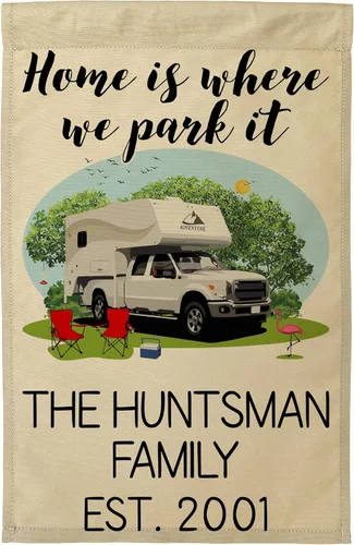 Miniatura 10 de Home is Where We Park It - Bandera para camping o camión
