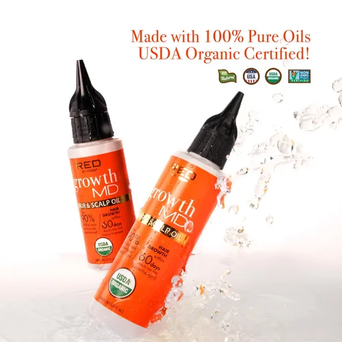 Miniatura 3 de RED by Kiss Aceite fortalecedor del cabello con aceites orgánicos 100% naturales y certificados por USDA para el crecimiento del cuero cabelludo