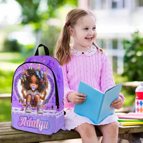 Miniatura 79 de Texto personalizado Elefante desgaste gafas mochila mochila mochila casual Daypack bolsa para mamá niñas, color86-4, Mochilas Daypack