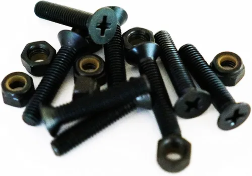 Miniatura 3 de Longboard Skateboards Cruiser Hardware Tornillos Negro para 1 1.25 1.5 1.75 2 pulgadas