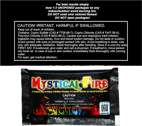Miniatura 3 de Mystical Fire Paquetes de cambio de color para pozos de fuego y fogatas Encantados, de larga duración, multicolor, diversión mágica familiar