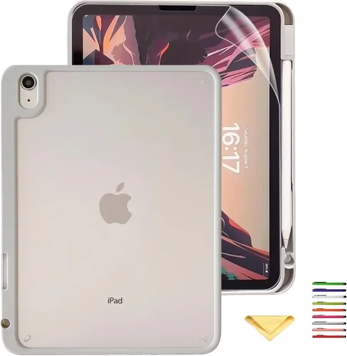 Miniatura 25 de Clear Stand Case for iPad Air 3 (Air 3rd Generation) 10.5 inch 2019 & iPad Pro 10.5 inch 2017 with Pencil Holder/Kickstand Soft TPU Back Silicone