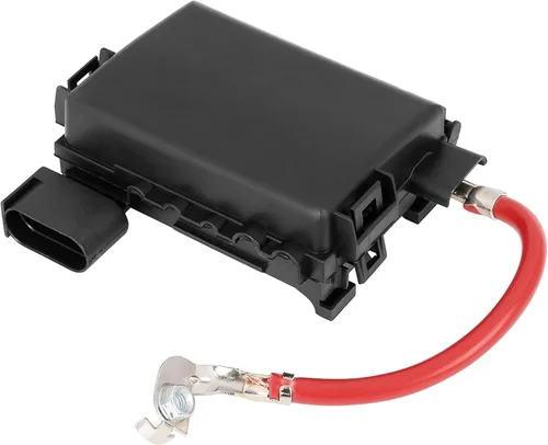 X AUTOHAUX Caja de fusibles Terminal de batería Soporte de bloque de fusibles 1J0937550A 1J0937550B para VW Jetta Golf Mk4 Beetle 1999-2004