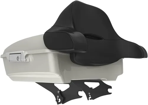 Miniatura 282 de King Tour Pack para Harley Alpine Green, cierre de paquete turístico, portaequipajes superior, soporte de montaje negro, placa de metal para Harley