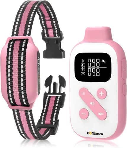 Collar de Entrenamiento para Perros sin Choque, Collar de Perro con Pitido y Vibración con Control Remoto 853M, Collar de Vibración para Perros
