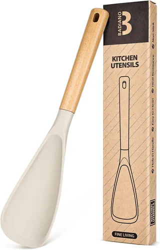 Miniatura 18 de Cuchara de cocina para utensilios de cocina antiadherentes, ideal para cocinar y servir silicona mate resistente sin BPA, cuchara con mango de Azul