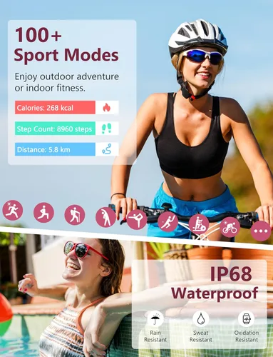 Miniatura 5 de Reloj inteligente, reloj inteligente de 1.732 pulgadas para responder a llamadas, Alexa 1.83 pulgadas, reloj de fitness impermeable IP68