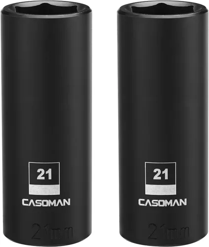 Miniatura 23 de CASOMAN Enchufe de impacto de 6 PT de 1/2" x 1.378 in de profundidad, CR-MO, 1/2 pulgada de transmisión de 6 puntos para una fácil extracción