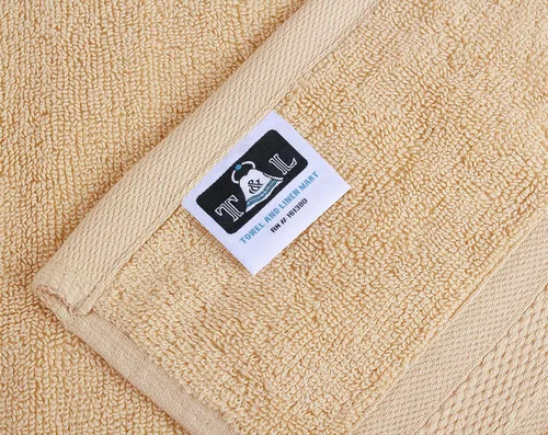 Miniatura 4 de Towel and Linen Mart - Juego de 4 toallas de baño, color beige, tacto suave, lujoso, secado rápido, extra absorbente, 100% algodón hilado en anillo