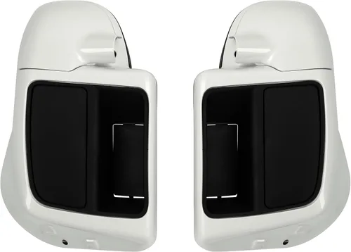 Miniatura 17 de Guantera de carenado de pierna ventilada inferior de mezclilla negra apta para Harley refrigerada por aire Touring Road King Street Glide Road Glide