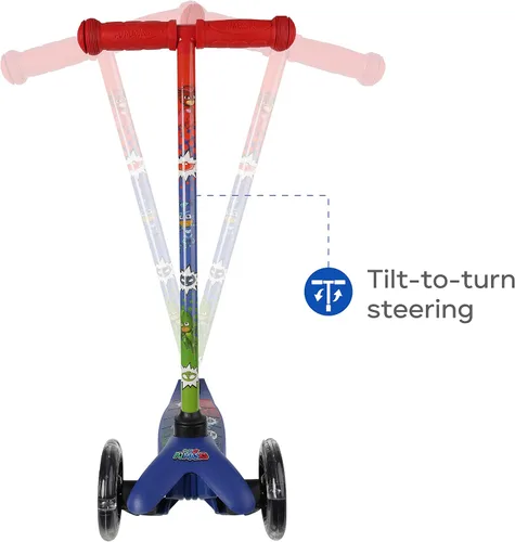 Miniatura 6 de Self Balancing Kick Scooter with Light Up Wheels, Extra Wide Deck, 3 Wheel Platform, Foot Activated Brake, 75 lbs Limit, Kids & Toddlers Girls or