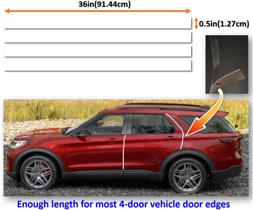 Miniatura 3 de Protector de borde de puerta de automóvil 3M-4doors/entrada/calcomanía/guardia, 3M-PPF (película de protección de pintura), transparente