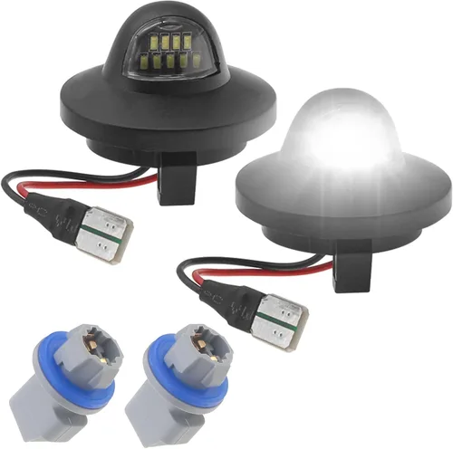 Luces LED para placa de matrícula compatibles con Ford F150 F250 F350 F450 F550 Bronco Ranger, 6500 K blanco parachoques trasero etiqueta carcasa