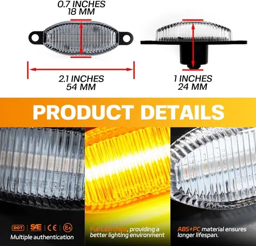 Miniatura 7 de Kits de luces de marcha para rejilla delantera F150 para 2010-2014/2017+ F-ord F150 SVT R.aptor Pickup, luces de conducción diurna DRL, lámparas