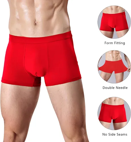 Miniatura 3 de AMZCHPC Calzoncillos tipo bóxer de algodón para hombre, paquete de 5