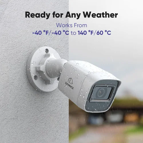Miniatura 6 de SANNCE Cámara de seguridad de 2MP 1080P TVI Cámara de bala de alta claridad de hasta 100 pies con LED IR IP67 impermeable para interiores