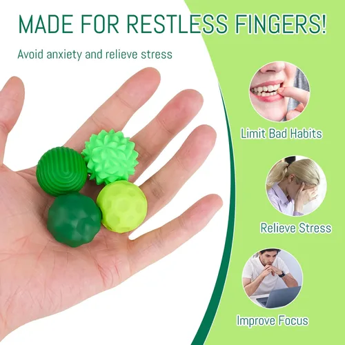 Miniatura 4 de Bolas magnéticas de silicona para ansiedad, juguetes para personas con autismo y TDAH, juguetes sensoriales para adultos y adolescentes, artículos