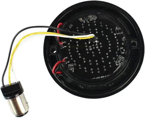 Miniatura 9 de ZYTC 3 1/4 "LED intermitentes con luz corriente estilo bala frontal 1157 LED kit de señal de giro ámbar blanco para Harley Davidson caja negra