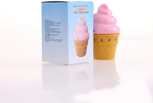 Miniatura 9 de Temporizador mecánico manual Helado Modelos Temporizadores 60 Minutos Cocina Temporizador Reloj contadores de alarma ruidosos (rosa)