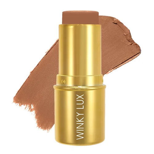 Miniatura 7 de Winky Lux Bronze Age Bronzer Stick – Crema bronceadora y contorno con cobertura hidratante, mezclable y construible para una piel impecable y suave