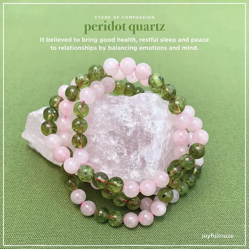 Miniatura 56 de Pulseras elásticas, piedras preciosas naturales, amatista, citrino, cuarzo rosa, cuarzo de cristal transparente, ojos de peridoto y teger, regalo